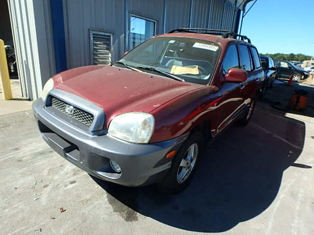 KM8SC83D31U035635 - 2001 HYUNDAI SANTA FE MAROON photo 2