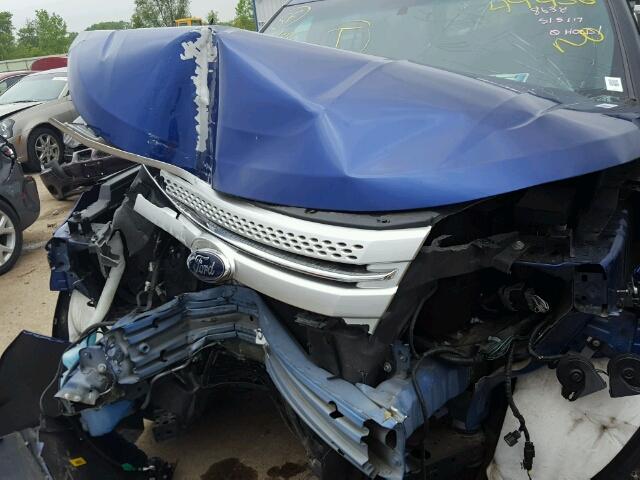 1FM5K7D88DGC58638 - 2013 FORD EXPLORER X BLUE photo 7