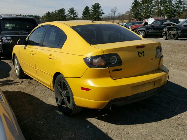 JM1BK123841127160 - 2004 MAZDA 3 S YELLOW photo 3