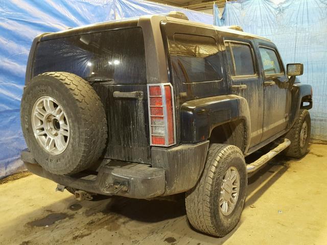 5GTDN13E978119895 - 2007 HUMMER H3 BLACK photo 4