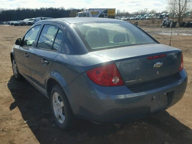 1G1AK58FX77401148 - 2007 CHEVROLET COBALT LS BLUE photo 3