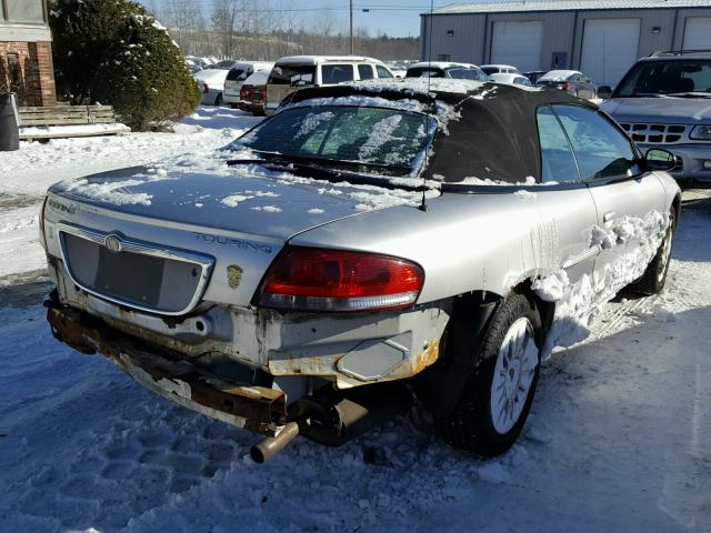 1C3EL55R74N412558 - 2004 CHRYSLER SEBRING LX SILVER photo 4