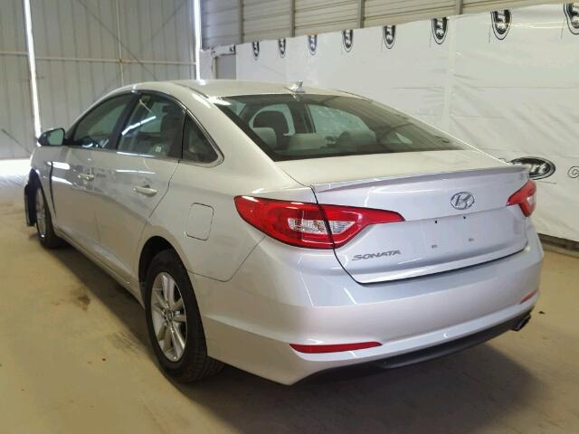 5NPE24AF5HH493411 - 2017 HYUNDAI SONATA SE SILVER photo 3