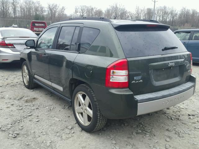 1J8FF57W87D278561 - 2007 JEEP COMPASS LI GREEN photo 3