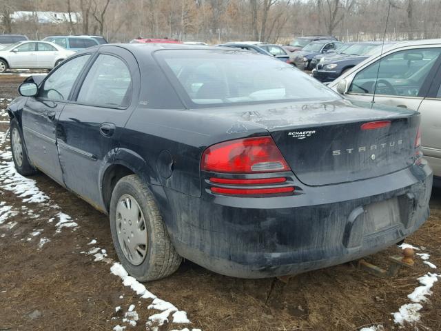 1B3EJ46X31N692792 - 2001 DODGE STRATUS SE BLACK photo 3