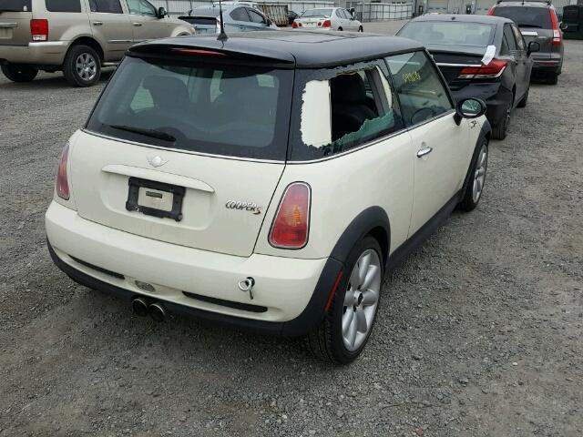 WMWRE33444TD87813 - 2004 MINI COOPER S CREAM photo 4