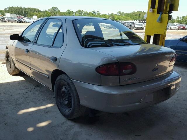 1G1JF524927484835 - 2002 CHEVROLET CAVALIER L TAN photo 3