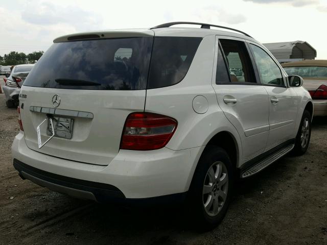 4JGBB86E46A075156 - 2006 MERCEDES-BENZ ML 350 WHITE photo 4