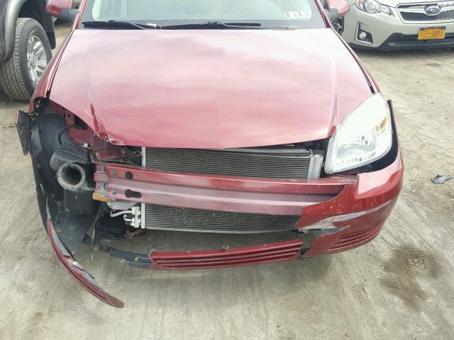 1G1AL58F487169287 - 2008 CHEVROLET COBALT LT MAROON photo 9