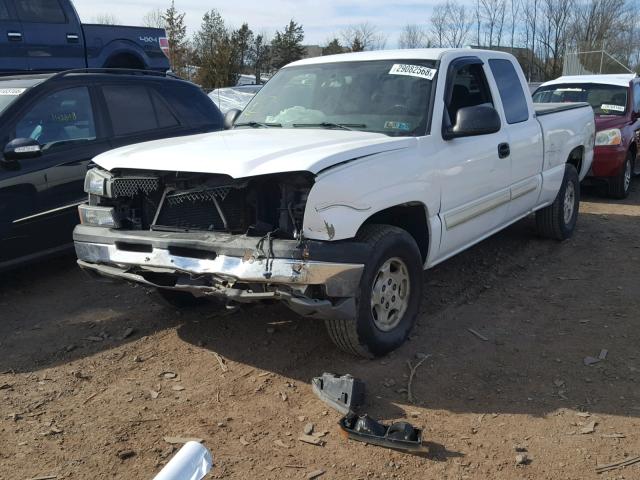 2GCEK19T141121018 - 2004 CHEVROLET SILVERADO WHITE photo 2