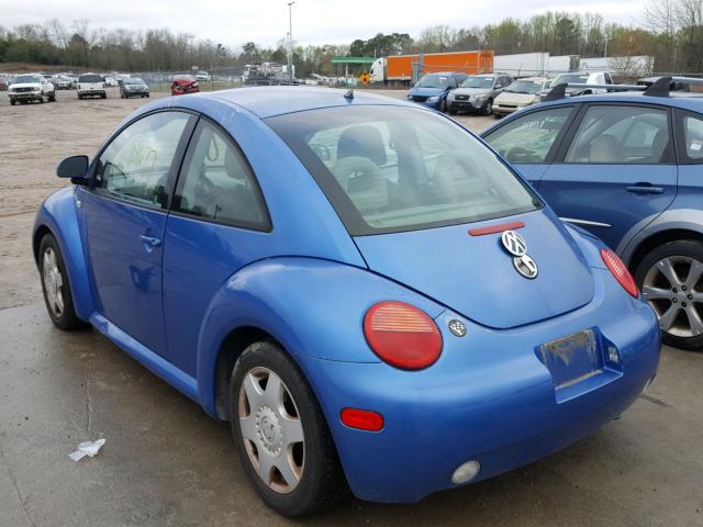 3VWCC21CXYM438054 - 2000 VOLKSWAGEN NEW BEETLE 蓝色 照片 3
