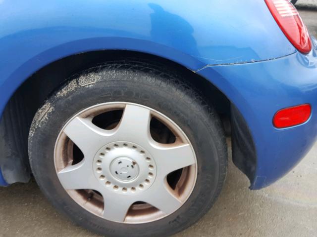 3VWCC21CXYM438054 - 2000 VOLKSWAGEN NEW BEETLE 蓝色 照片 9