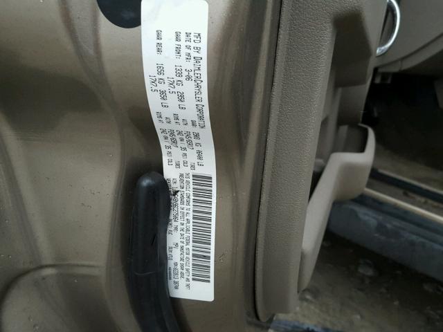 1J8HG48N96C275064 - 2006 JEEP COMMANDER BEIGE photo 10