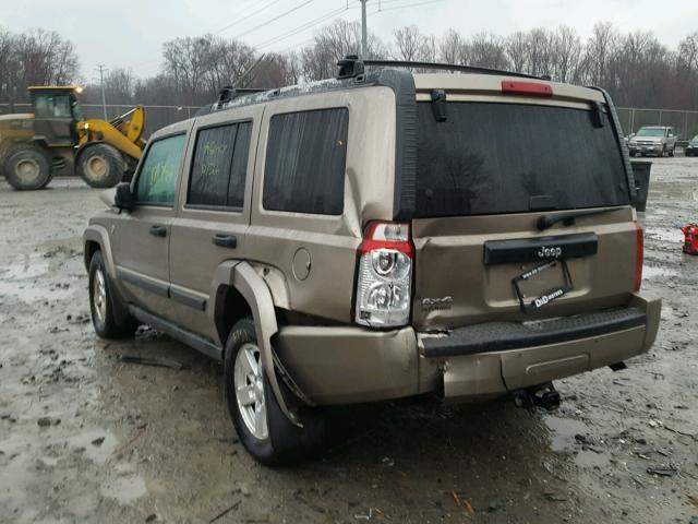 1J8HG48N96C275064 - 2006 JEEP COMMANDER BEIGE photo 3