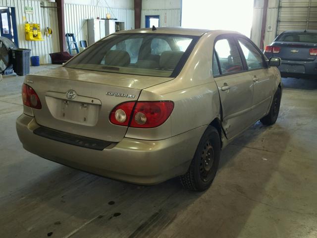 1NXBR32E65Z536407 - 2005 TOYOTA COROLLA CE TAN photo 4