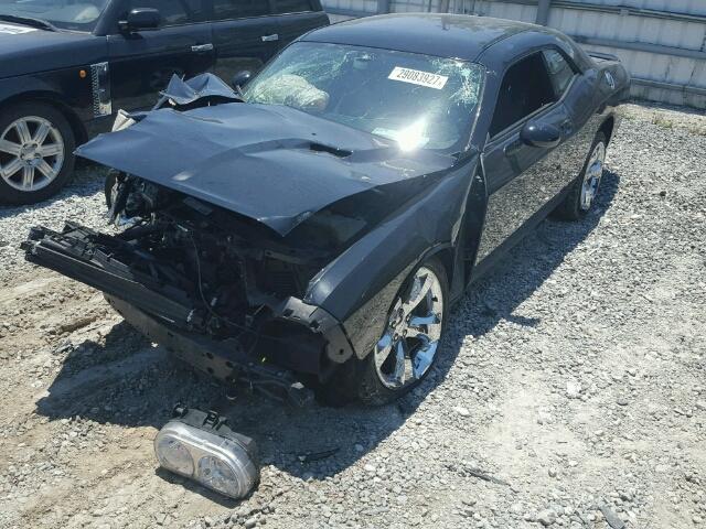 2C3CDYAG2EH270253 - 2014 DODGE CHALLENGER BLACK photo 2