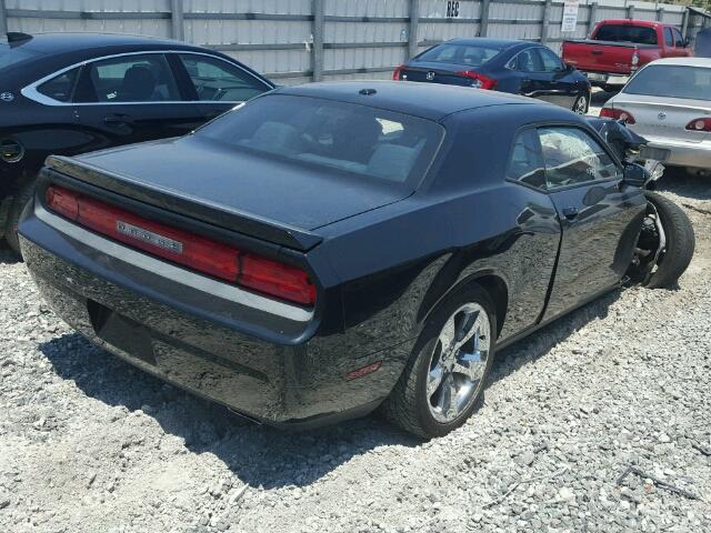 2C3CDYAG2EH270253 - 2014 DODGE CHALLENGER BLACK photo 4