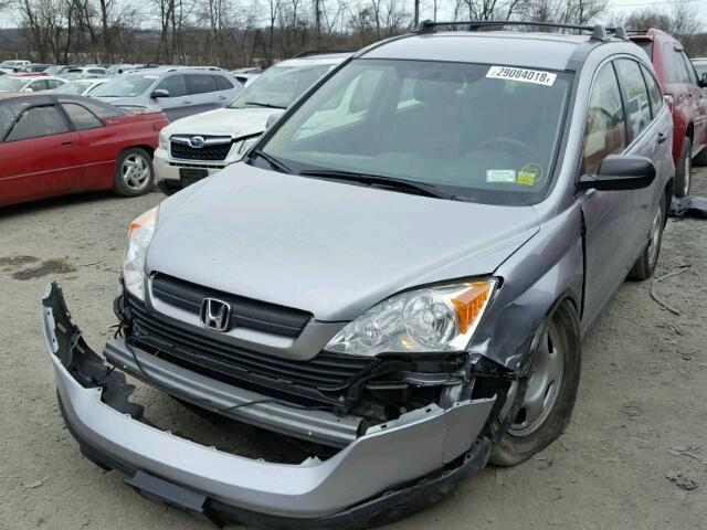 JHLRE48327C006361 - 2007 HONDA CR-V LX SILVER photo 2