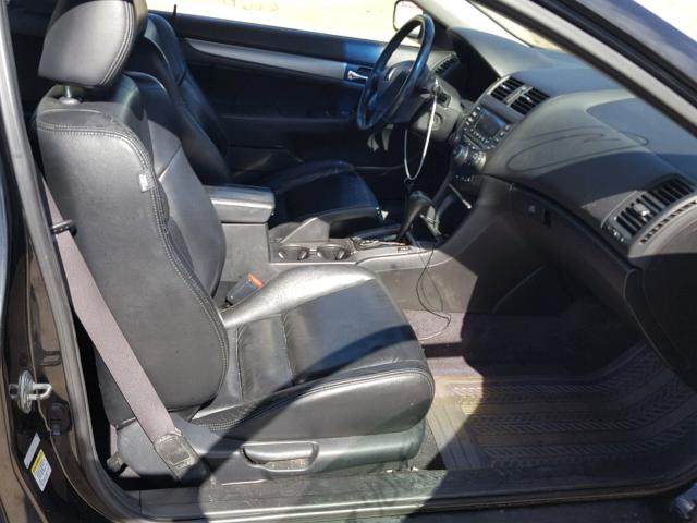 1HGCM72645A017835 - 2005 HONDA ACCORD EX BLACK photo 5