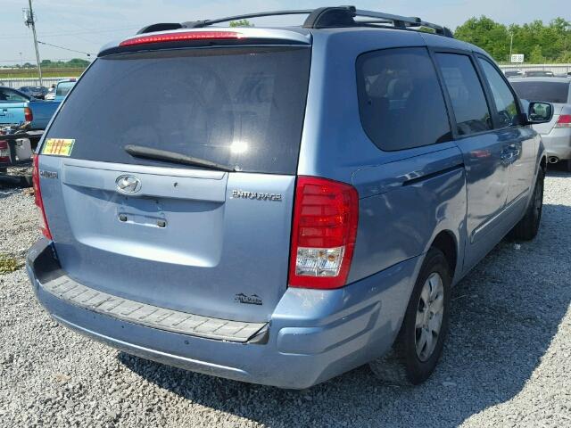 KNDMC233076020377 - 2007 HYUNDAI ENTOURAGE BLUE photo 4