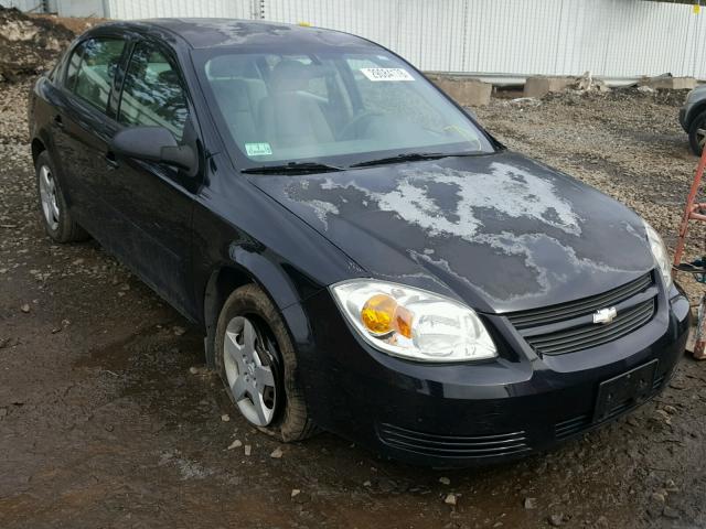 1G1AK52F357576881 - 2005 CHEVROLET COBALT BLACK photo 1