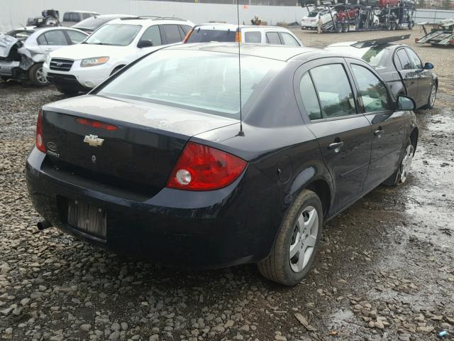 1G1AK52F357576881 - 2005 CHEVROLET COBALT BLACK photo 4