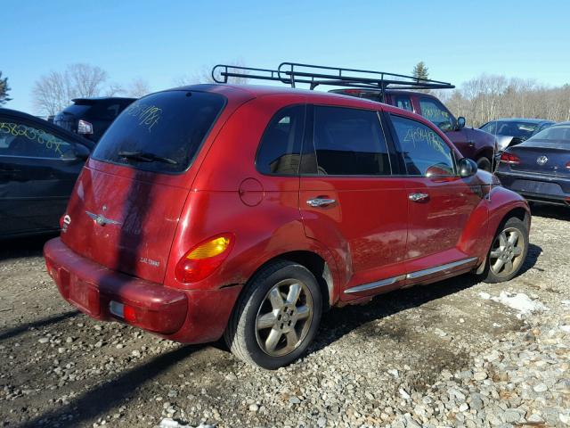 3C8FY68835T529015 - 2005 CHRYSLER PT CRUISER RED photo 4