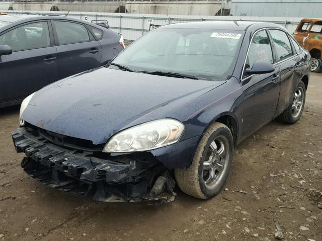 2G1WT55K589240857 - 2008 CHEVROLET IMPALA LT BLUE photo 2