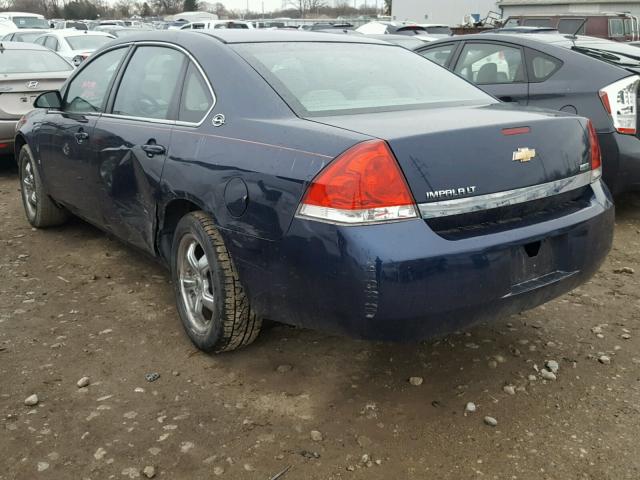 2G1WT55K589240857 - 2008 CHEVROLET IMPALA LT BLUE photo 3