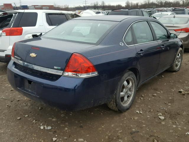 2G1WT55K589240857 - 2008 CHEVROLET IMPALA LT BLUE photo 4