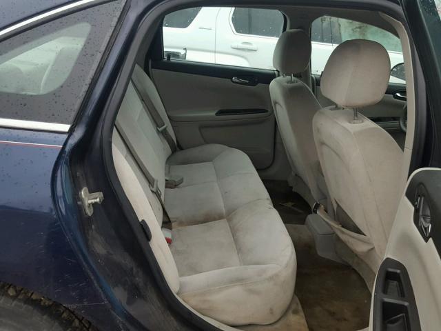 2G1WT55K589240857 - 2008 CHEVROLET IMPALA LT BLUE photo 6