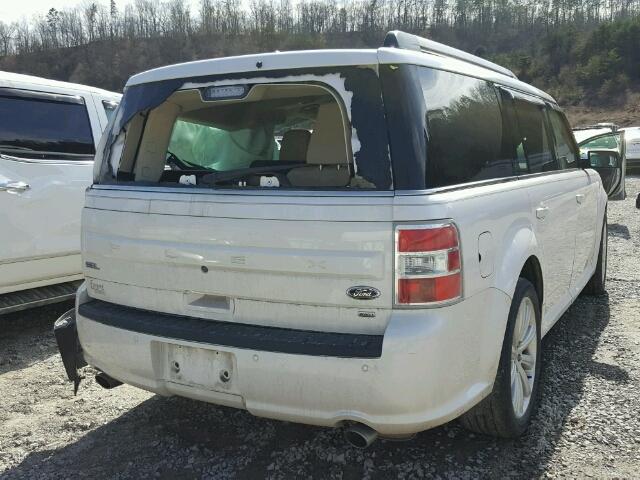 2FMHK6C82EBD03882 - 2014 FORD FLEX SEL WHITE photo 4