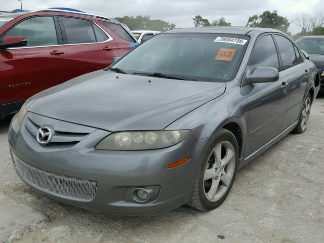 1YVHP84C765M05781 - 2006 MAZDA 6 I GRAY photo 2