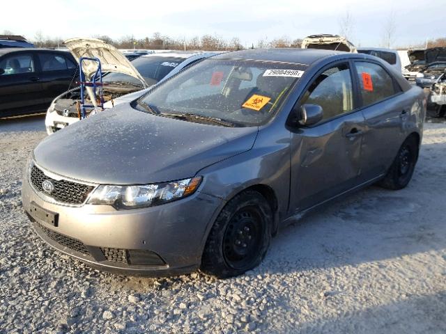 KNAFT4A2XC5609836 - 2012 KIA FORTE LX GRAY photo 2