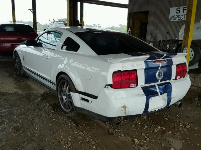 1ZVHT88S675300201 - 2007 FORD MUSTANG SH WHITE photo 3