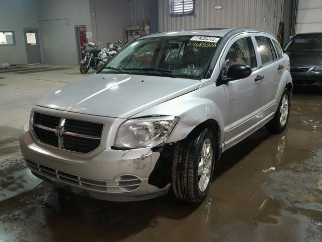 1B3HB48B67D507824 - 2007 DODGE CALIBER SX SILVER photo 2