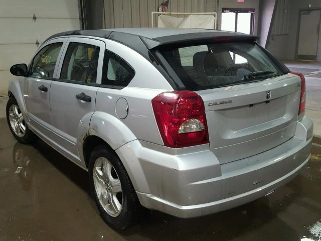 1B3HB48B67D507824 - 2007 DODGE CALIBER SX SILVER photo 3