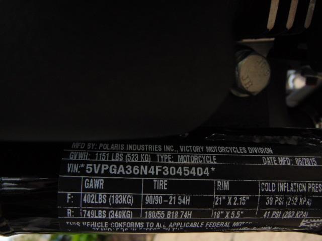 5VPGA36N4F3045404 - 2015 VICTORY MOTORCYCLES VEGAS 8-BA BLACK photo 5