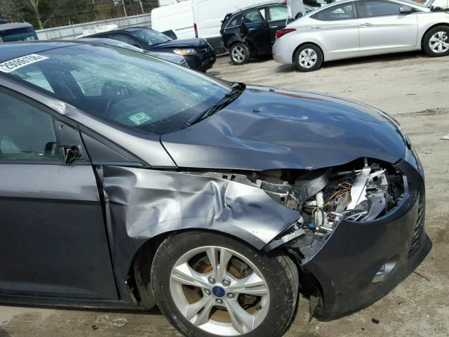 1FAHP3K29CL460071 - 2012 FORD FOCUS SE GRAY photo 9