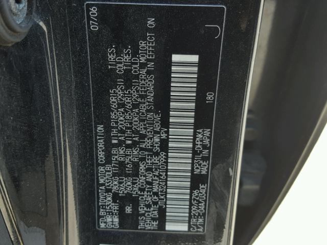 JTLKT324164107999 - 2006 TOYOTA SCION XB 黑色 照片 10