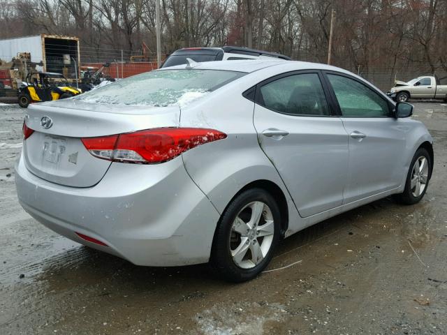 KMHDH4AE8CU305556 - 2012 HYUNDAI ELANTRA GL SILVER photo 4