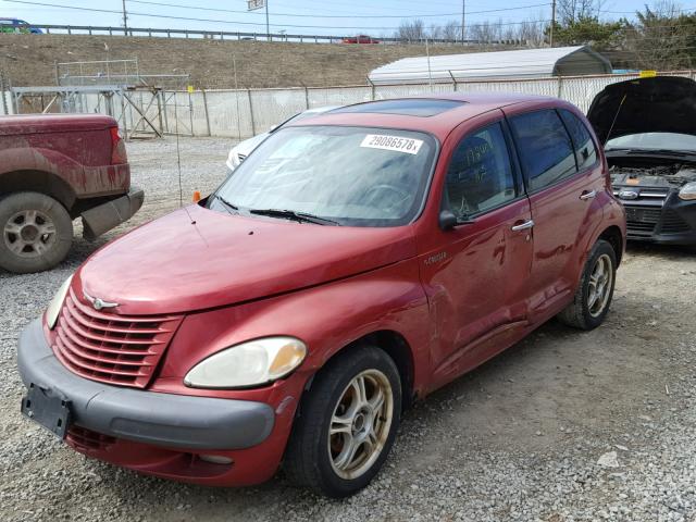 3C8FY68B52T285701 - 2002 CHRYSLER PT CRUISER RED photo 2