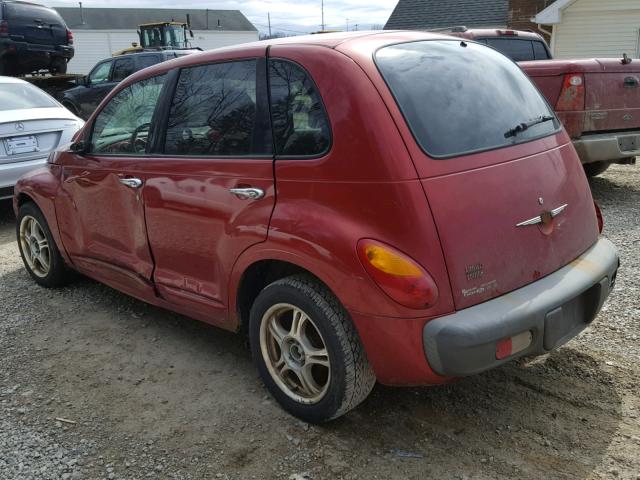 3C8FY68B52T285701 - 2002 CHRYSLER PT CRUISER RED photo 3