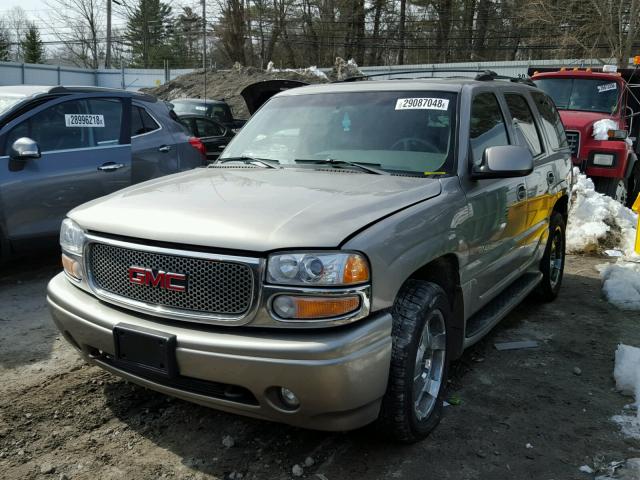 1GKEK63U31J317272 - 2001 GMC DENALI BEIGE photo 2