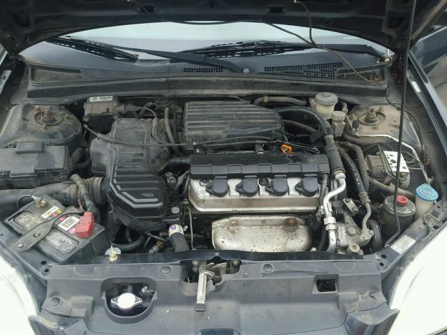 1HGEM21932L009748 - 2002 HONDA CIVIC EX BLACK photo 7