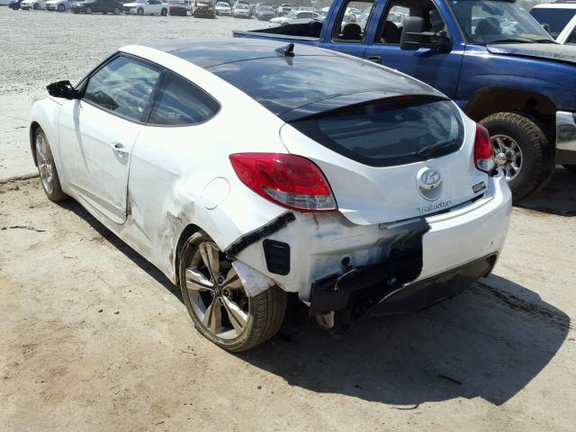 KMHTC6AD3GU256642 - 2016 HYUNDAI VELOSTER B WHITE photo 3