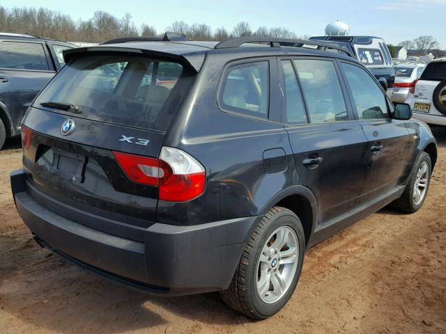 WBXPA93404WA30557 - 2004 BMW X3 3.0I BLACK photo 4