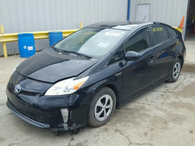 JTDKN3DU5D5549811 - 2013 TOYOTA PRIUS BLACK photo 2