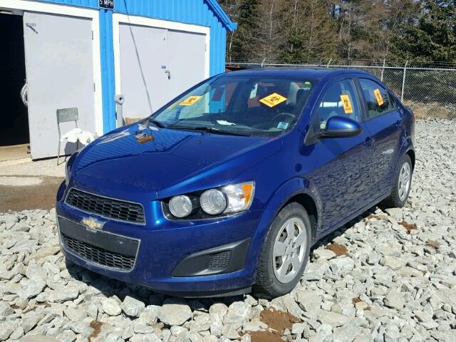 1G1JA5EH9E4167107 - 2014 CHEVROLET SONIC LS BLUE photo 2