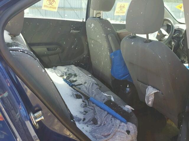 1G1JA5EH9E4167107 - 2014 CHEVROLET SONIC LS BLUE photo 6